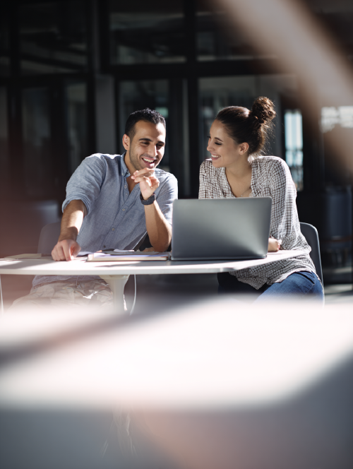 Team working on a project